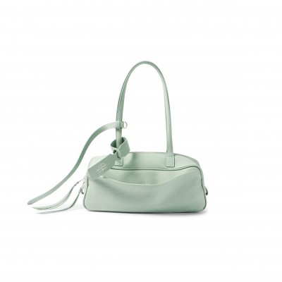 BALENCIAGA WOMEN’S CARRIE SMALL LEATHER SHOULDER BAG 8329202ABNP3837 (31*12*12cm)